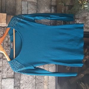Turquoise Scoop Neck